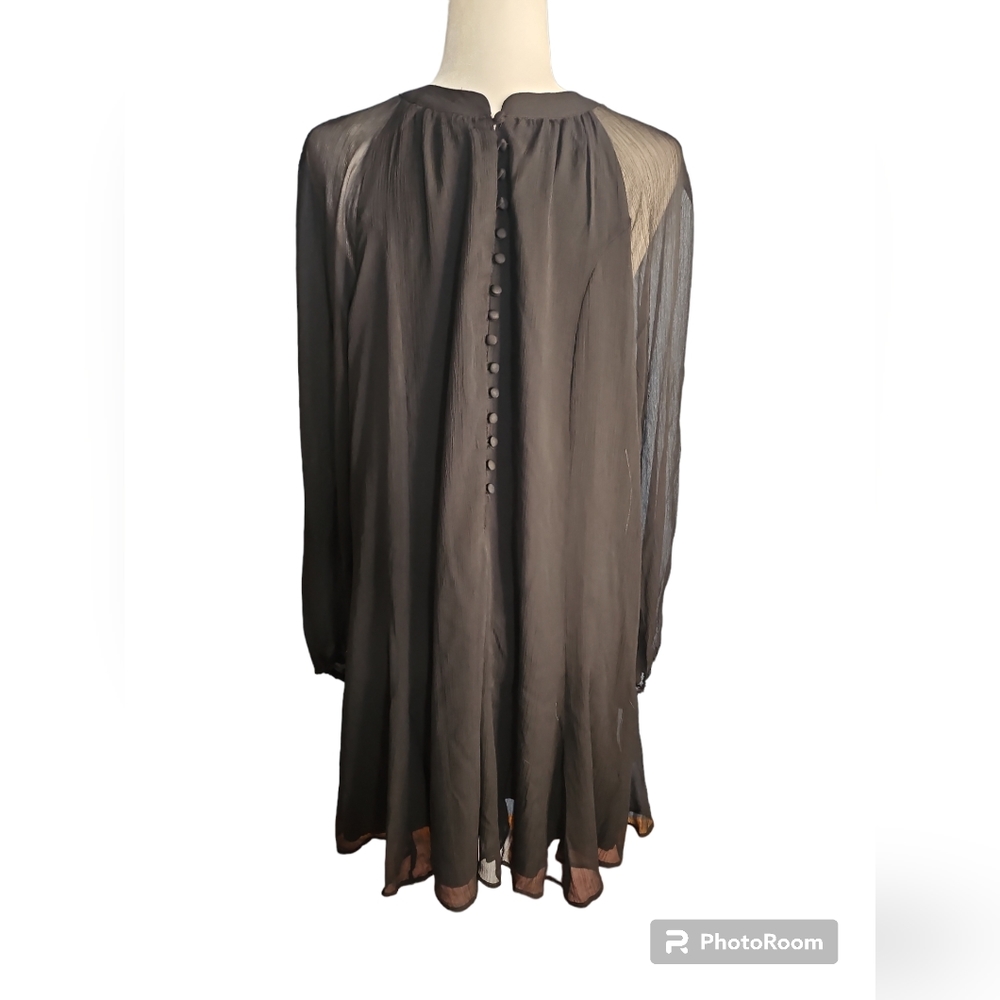 Joie Balloon Sleeve Black Dress NWT